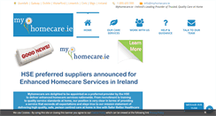 Desktop Screenshot of myhomecare.ie